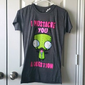 Teen gray invader zim t-shirt